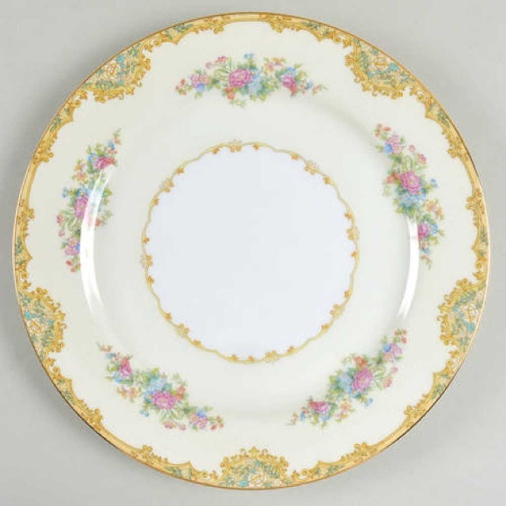 Vintage 1930’s Noritake Alvin Pattern Porcelain Bread and Butter Plate Set of 4